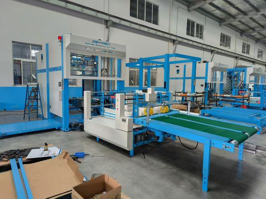 উচ্চ গতির corrugated কার্ডবোর্ড উত্পাদন অটো স্ট্যাকার মেশিন ফ্লিট ল্যামিনেটর সঙ্গে সম্পূর্ণ স্বয়ংক্রিয় স্ট্যাকিং