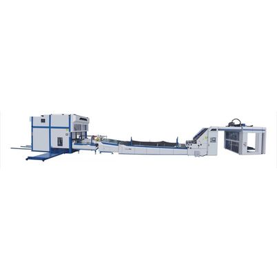স্ট্যাকার সহ 38KW 380V স্বয়ংক্রিয় বাঁশি লেমিনেটিং মেশিন