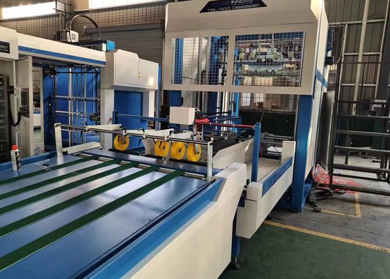 1700mm অটো স্ট্যাকার মেশিন টাচ স্ক্রীন ফ্লিপ ফ্লপ স্ট্যাকিং শীট উচ্চ গতি
